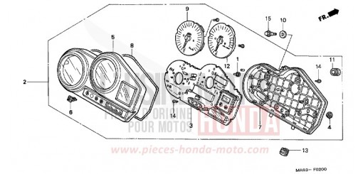 COMPTEUR CBR900RRX de 1999